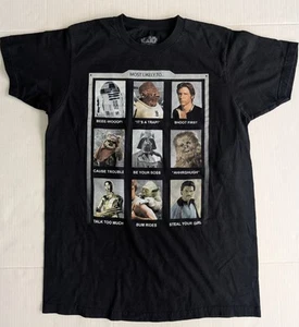 T-shirt uomo Star Wars taglia M più probabile per foto annuario Darth Vader Yoda - Foto 1 di 6