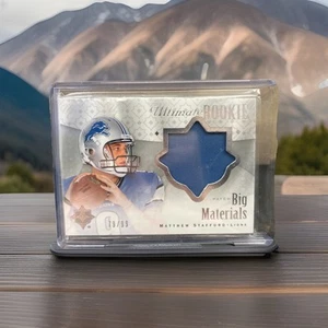 2009 Upper Deck Ultimate Collection RC Matthew Stafford Rookie Big Materials /99 - Picture 1 of 2