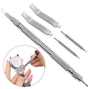 Watch Repair Tool Hand Tool Metal Raw Ear Fork Removing Silver Steel Strap - Picture 1 of 12