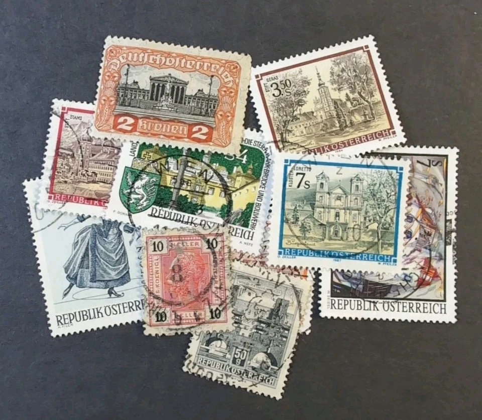 Scott Stamp Austria colección lote 10 sellos vintage usados bonita colección Foto 1 de 1