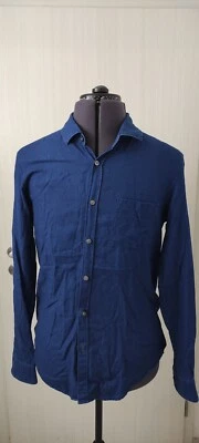 Hugo Boss Mens Casual Long Sleeve Cotton Shirt Thicker Cotton Size M - Imagen 1 de 4