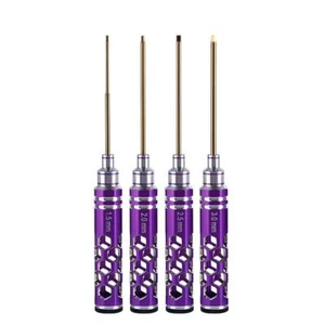 Set cacciaviti esagonali 4 pezzi manico cavo kit attrezzi per elicottero radiocomandato auto cingolato - Foto 1 di 5