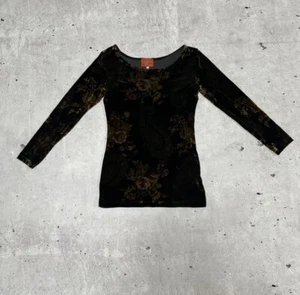 Y2K Kenzo By Jean Paul Gaultier Mesh Floral Top Yellow Red Orange Black - Picture 1 of 8