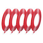Heat Resistant Tape, 32.8ft x 0.2 Inch Adhesive Tape 1mm Thick Red 5Pcs