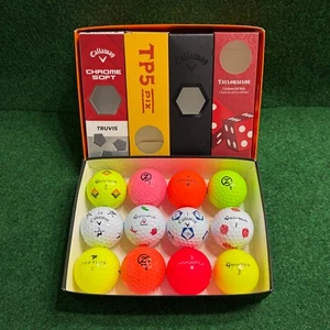 12 NEW & DIFFERENT Multicolor Assorted Mix Golf Balls GOLF LOVERS VARIETY DOZEN - Picture 1 of 9