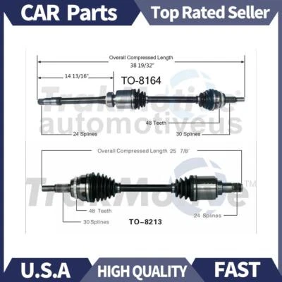 Передний вал оси CV шарнирное соединение 2X TrakMotive для Toyota Avalon 2009 2010 2011 2012 - Изображение 1 из 3