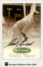 1996 Futera Cricket Heritage Collection Signature Card NO44 Colin Guest