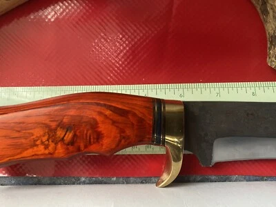 Hobby Hut HH-361 Cuchillo de hoja fija hecho a mano personalizado 1095 acero al carbono cuchillo de caza Foto 1 de 4