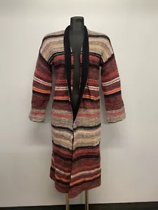 Olivia gestreifte Strickjacke 360 kaschmirrot Multipullover XS läuft groß - Bild 1 von 4