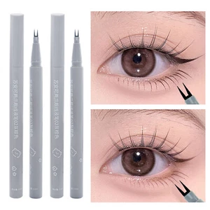 2024 New 3D Double Tip Lower Eyelash Pencil 2 Tip Eyelash Pen Eye Liner Liquid - Picture 1 of 16