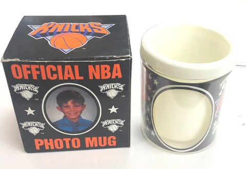 New York Knicks Basketball Official NBA Photo Mug for Child's Picture NEW RARE Cover