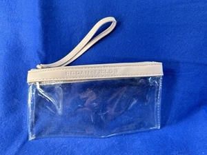 Bolso de Cosméticos Muñequera Rodan + Fields Transparente Plateado Cremallera Correa Rosa - Imagen 1 de 4