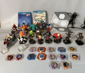 Wii U Disney Infinity 2 Portal Bases/2 Games 2.0/20 Figures/14 Discs/ "As Is" - Picture 1 of 15