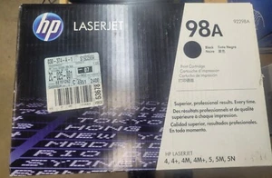 HP 92298A (98A) Kaseta z czarnym tonerem LaserJet 4 4plus 5 Oryginalny OEM - Zdjęcie 1 z 1