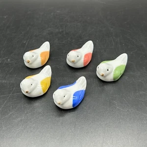 Chopstick Rest Holder Bird Ceramic 5 Piece Set - Picture 1 of 4