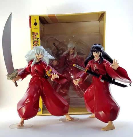3 Inuyasha Figures - Demon form Manga Box (Rare!), New Moon, & Normal + bonuses Cover