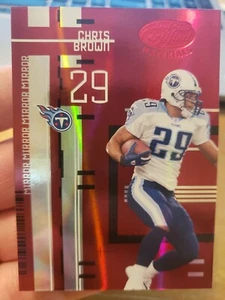 CHRIS BROWN 2005 LEAF CERTIFIED MIRROR RED 29/100 HIS JERSEY NUMBER MINT!! - Picture 1 of 2