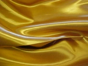 Bridal Satin Conventional Sheet Set - Full 54" x 75" x 15" - Gold - Picture 1 of 1