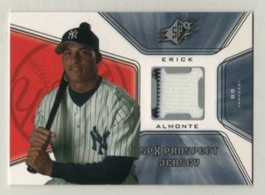 2001 SPx #126 Erick Almonte New York Yankees Game Used Jersey BV$8 - Picture 1 of 1