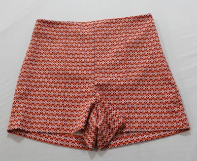 Pantalones Cortos Para Mujer Zara Cintura Alta Patrón Geométrico EH6 Multicolor Grandes Foto 1 de 3