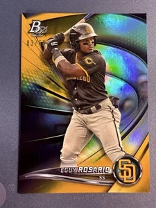 Eguy Rosario (RC) - 2022 Bowman Platinum Gold Parallel #/50, Padres - Picture 1 of 2
