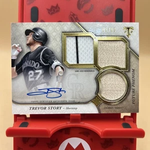 2017 Topps Triple Threads Game Used Jersey Bat Relic Auto Trevor Story 08/99 - Bild 1 von 6