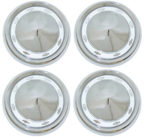 Tapacubos Chevy 1955 estilo pequeño, cromo GM restauración parte-nuevo Foto 1 de 2