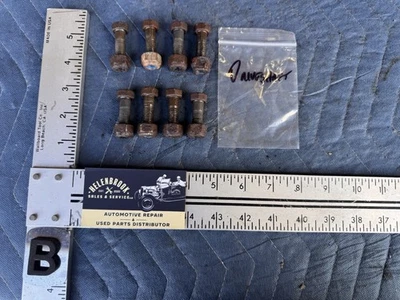1986-1993 Volvo 240 244 245 Center Prop Driveshaft Bolt Set Front & Rear #4950E - Image 1 of 4