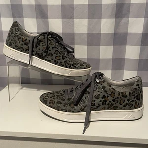 Nurse Mates Harper WOMENS Grey Leather Lace Up Shoes Sneakers SIZE 9 Jaguar - Picture 1 of 11