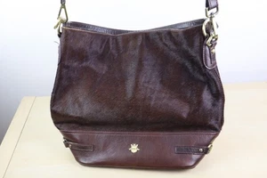 Rydale Womens Pony Hair & Leather Hand or Shoulder Bag Brown Equestrian VGC - Picture 1 of 10
