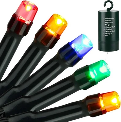 Joomer Battery Christmas Lights, 33ft 100LED Fairy Lights 100LED, Multicolor