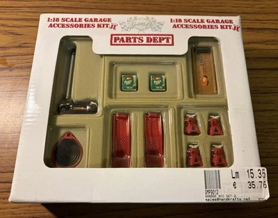 GMP Parts Dept 1:18 Scale Garage Accessories Kit II New In Box - Image 1 of 4
