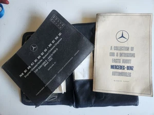 Mercedes Illustrated Engine Manual Literature Leather Pouch 240 300 D Diesel 200 - Picture 1 of 17