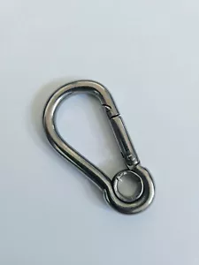 KARABINERHAKEN MIT ÖSE S/S 5mm x 50mm - Bild 1 von 1