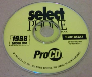 RARE VINTAGE NEW - PROCD 1ST EDITION SELECT TELEPHONE DELUXE DIRECTORY CD 1996 - Picture 1 of 2