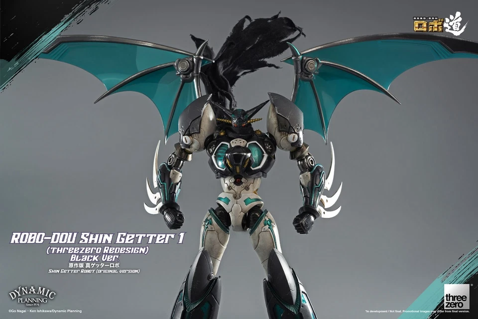 ThreeZero The Last Day Shin Getter 1 Black Ver. Robo-Dou Action Figure Nuovo NEW - Immagine 1 di 4