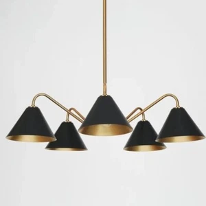 Nauticaz Handmade Mid Century Modern 5 Shade Chandelier , Sputnik Chandelier - Picture 1 of 3