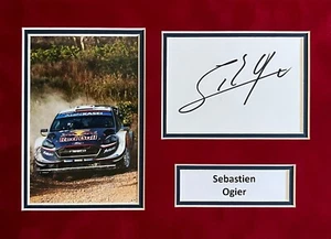 Sebastien Ogier Hand Signed A4 Mounted Photo Display Rally Autograph 2 - Picture 1 of 1