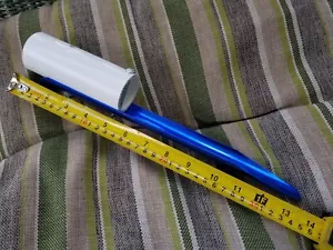 Custom Handmade Fishing Rod Pole Holder, Insert Ground, Aluminum, Blue - Picture 1 of 7