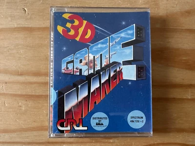 Cassette 3D GAME MAKER (CRL) ZX Spectrum 48k/128k. Probado/funcionando - Imagen 1 de 4