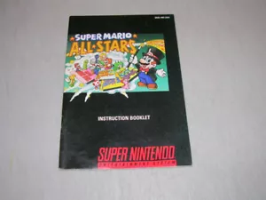 Super Mario All-Stars (Super Nintendo SNES) Manual de instrucciones original b - Imagen 1 de 2