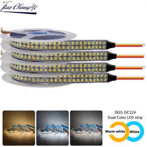 12V 5m Double Color LED Strip Light 2835 240Led/m Double row CW/WW CCT light bar - Picture 1 of 8