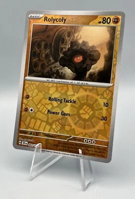 093/162 Rolycoly - SV05 Temporal Forces - Reverse Holo NM Pokemon - Image 1 of 2