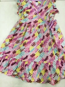 TEA COLLECTION  PRETTY PRINT COTTON SIDE TIE   DRESS. GIRLS   SZ    7  - Picture 1 of 5