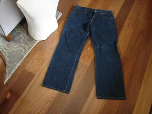 Lucky Brand Mens Size 34x33 Gene Montesano Button Fly Dungarees Jeans Made USA - Picture 1 of 7
