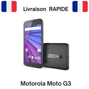 Motorola  G3 16 Go - Noir - Débloqué - Android - 4G - Bon état - Reconditionné
