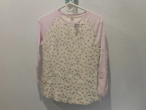 Crewcuts Girls Size 16 Pink and White Sequin Stars Long Sleeve Top NWT - Bild 1 von 4