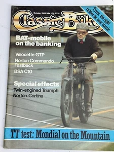 Classic Bike Magazine October 1983 Mondial On The Mountain - Imagen 1 de 1