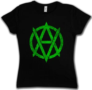 VEGANANARCHISM SYMBOL SOUL DAMEN GIRLIE Veganismus Veganer Vegan Vegetarier - Picture 1 of 1