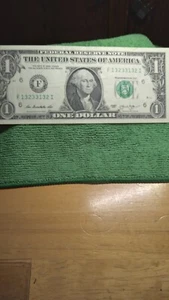 $1.00 Bill ERROR Note Repeater and Echo Serial Number - Picture 1 of 7
